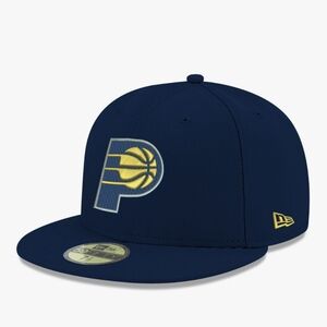 New Era Navy and Yellow Basketball Cap